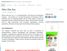 Tablet Screenshot of elevateservices.net