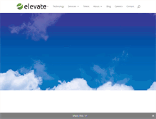 Tablet Screenshot of elevateservices.com